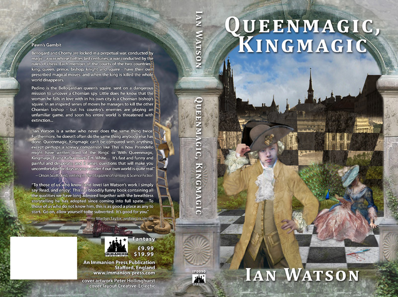 Cover for 'Queenmagic, Kingmagic' by Ian Watson, Immanion Press 